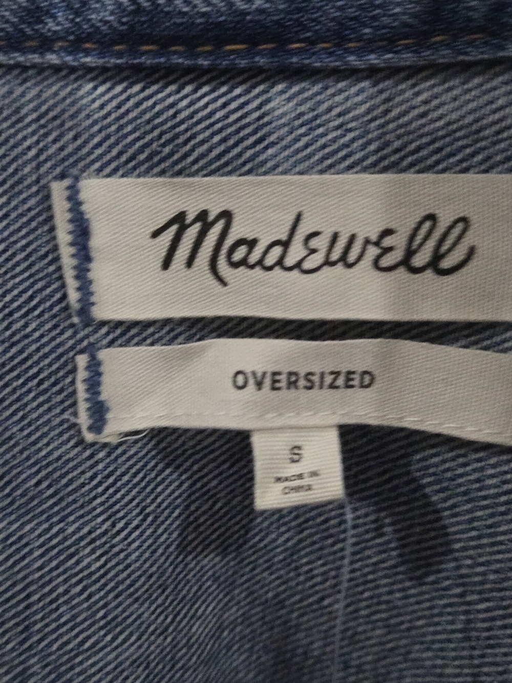 Madewell Sz Small Oversized Jean Jacket - Picture 2 of 8